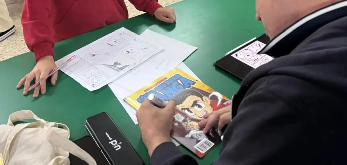 Un pequeño cómic creado durante el taller